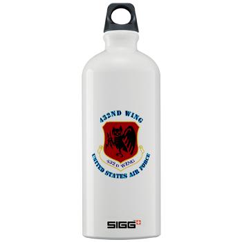 432W - M01 - 03 - 432nd Wing with Text - Sigg Water Bottle 1.0L