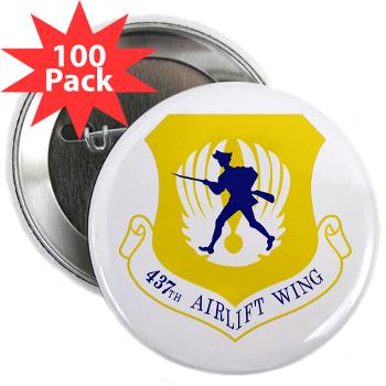 437AW - M01 - 01 - 437th Airlift Wing - 2.25" Button (100 pack) - Click Image to Close