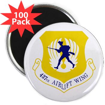 437AW - M01 - 01 - 437th Airlift Wing - 2.25" Magnet (100 pack)