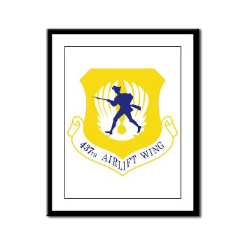 437AW - M01 - 02 - 437th Airlift Wing - Framed Panel Print