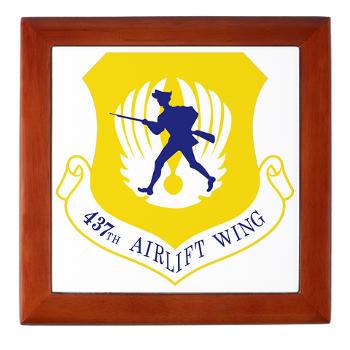 437AW - M01 - 03 - 437th Airlift Wing - Keepsake Box - Click Image to Close