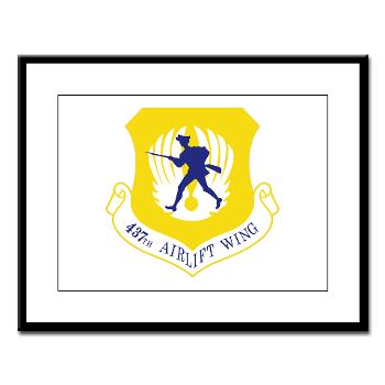 437AW - M01 - 02 - 437th Airlift Wing - Large Framed Print - Click Image to Close