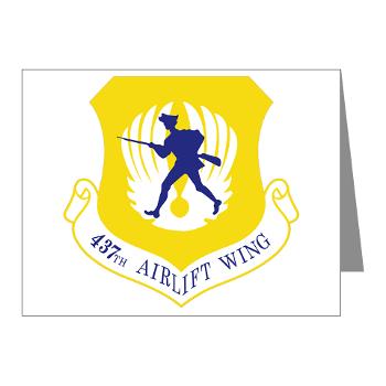 437AW - M01 - 02 - 437th Airlift Wing - Note Cards (Pk of 20) - Click Image to Close