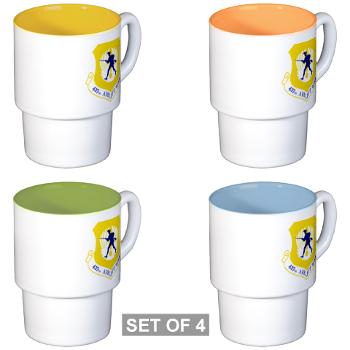 437AW - M01 - 03 - 437th Airlift Wing - Stackable Mug Set (4 mugs)