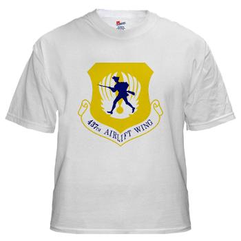 437AW - A01 - 04 - 437th Airlift Wing - White t-Shirt