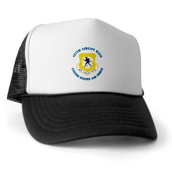 437AW - A01 - 02 - 437th Airlift Wing with Text - Trucker Hat