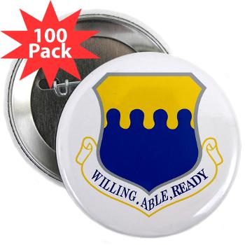 43AW - M01 - 01 - 43rd Airlift Wing - 2.25" Button (100 pack) - Click Image to Close