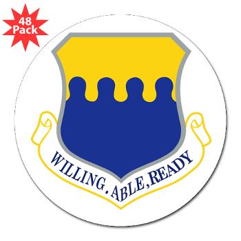 43AW - M01 - 01 - 43rd Airlift Wing - 3" Lapel Sticker (48 pk)