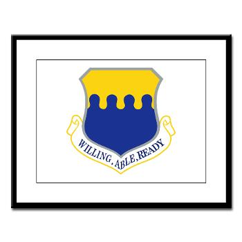43AW - M01 - 02 - 43rd Airlift Wing - Large Framed Print