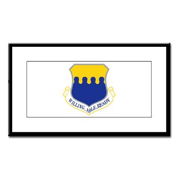 43AW - M01 - 02 - 43rd Airlift Wing - Small Framed Print