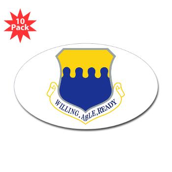 43AW - M01 - 01 - 43rd Airlift Wing - Sticker (Oval 10 pk)