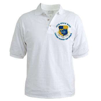 45SW - A01 - 04 - 45th Space Wing with Text - Golf Shirt