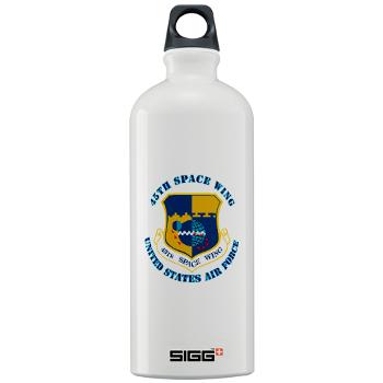 45SW - M01 - 03 - 45th Space Wing with Text - Sigg Water Bottle 1.0L