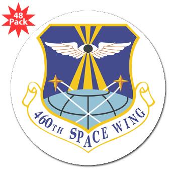 460SW - M01 - 01 - 460th Space Wing - 3" Lapel Sticker (48 pk)
