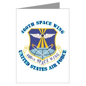 460SW - M01 - 02 - 460th Space Wing with Text - Greeting Cards (Pk of 10)