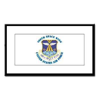 460SW - M01 - 02 - 460th Space Wing with Text - Small Framed Print