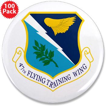 47FTW - M01 - 01 - 47th Flying Training Wing - 3.5" Button (100 pack)