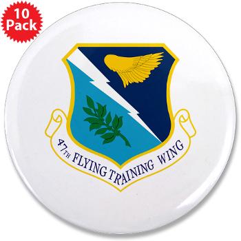 47FTW - M01 - 01 - 47th Flying Training Wing - 3.5" Button (10 pack)