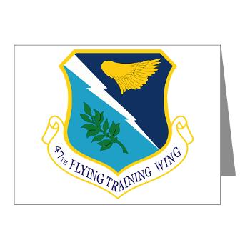 47FTW - M01 - 02 - 47th Flying Training Wing - Note Cards (Pk of 20)