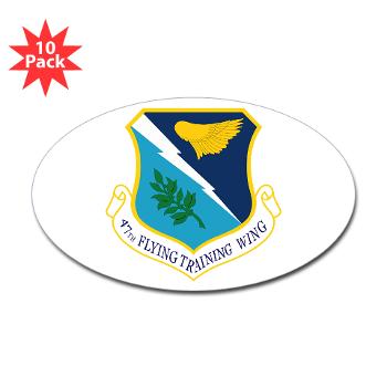 47FTW - M01 - 01 - 47th Flying Training Wing - Sticker (Oval 10 pk)