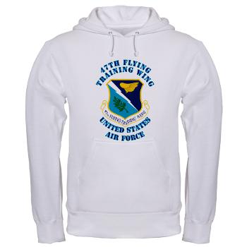47FTW - A01 - 03 - 47th Flying Training Wing with Text - Hooded Sweatshirt - Click Image to Close