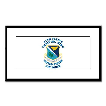 47FTW - M01 - 02 - 47th Flying Training Wing with Text - Small Framed Print