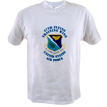 47FTW - A01 - 04 - 47th Flying Training Wing with Text - Value T-shirt