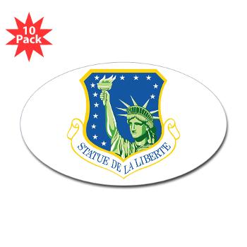 48FW - M01 - 01 - 48th Fighter Wing - Sticker (Oval 10 pk)