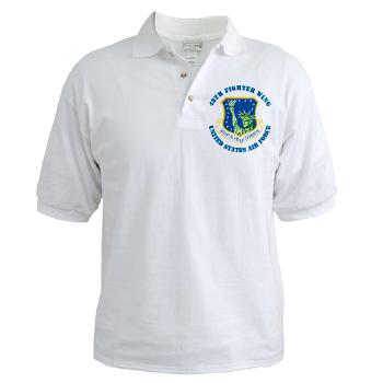 48FW - A01 - 04 - 48th Fighter Wing with Text - Golf Shirt