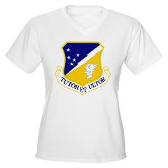 49FW - A01 - 04 - 49th Fighter Wing - Women's V-Neck T-Shirt