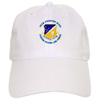 49FW - A01 - 01 - 49th Fighter Wing with Text - Cap