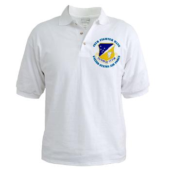 49FW - A01 - 04 - 49th Fighter Wing with Text - Golf Shirt
