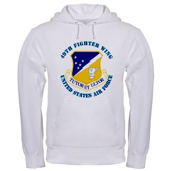 49FW - A01 - 03 - 49th Fighter Wing with Text - Hooded Sweatshirt