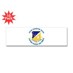 49FW - M01 - 01 - 49th Fighter Wing with Text - Sticker (Bumper 10 pk)