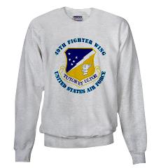 49FW - A01 - 03 - 49th Fighter Wing with Text - Sweatshirt