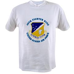 49FW - A01 - 04 - 49th Fighter Wing with Text - Value T-shirt