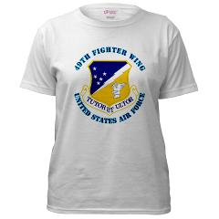 49FW - A01 - 04 - 49th Fighter Wing with Text - Women's T-Shirt
