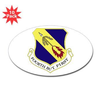 4FW - M01 - 01 - 4th Fighter Wing - Sticker (Oval 10 pk)