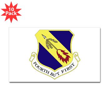 4FW - M01 - 01 - 4th Fighter Wing - Sticker (Rectangle 10 pk)