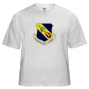 4FW - A01 - 04 - 4th Fighter Wing - White t-Shirt
