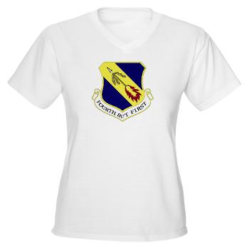 4FW - A01 - 04 - 4th Fighter Wing - Women's V-Neck T-Shirt