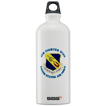 4FW - M01 - 03 - 4th Fighter Wing with Text - Sigg Water Bottle 1.0L