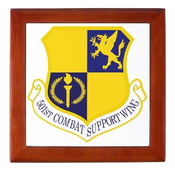 501CSW - M01 - 03 - 501st Combat Support Wing - Keepsake Box - Click Image to Close