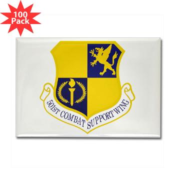 501CSW - M01 - 01 - 501st Combat Support Wing - Rectangle Magnet (100 pack)