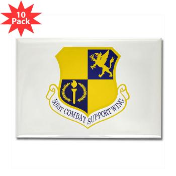 501CSW - M01 - 01 - 501st Combat Support Wing - Rectangle Magnet (10 pack)