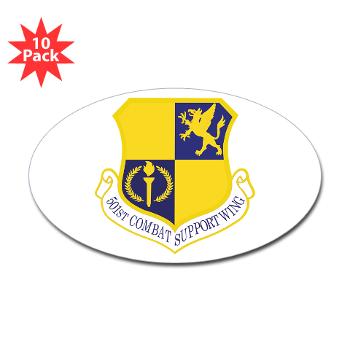 501CSW - M01 - 01 - 501st Combat Support Wing - Sticker (Oval 10 pk)