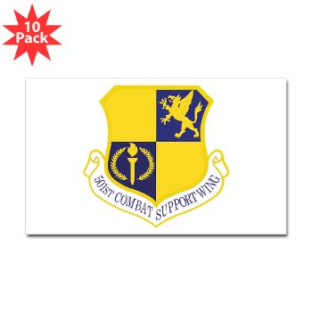 501CSW - M01 - 01 - 501st Combat Support Wing - Sticker (Rectangle 10 pk)