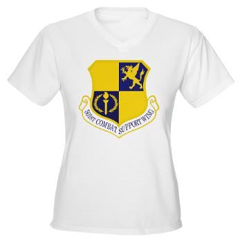 501CSW - A01 - 04 - 501st Combat Support Wing - Women's V-Neck T-Shirt