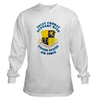 501CSW - A01 - 03 - 501st Combat Support Wing with Text - Long Sleeve T-Shirt