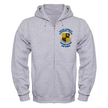501CSW - A01 - 03 - 501st Combat Support Wing with Text - Zip Hoodie